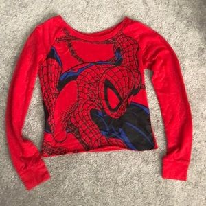 Marvel Spider-Man Cropped Sweatshirt